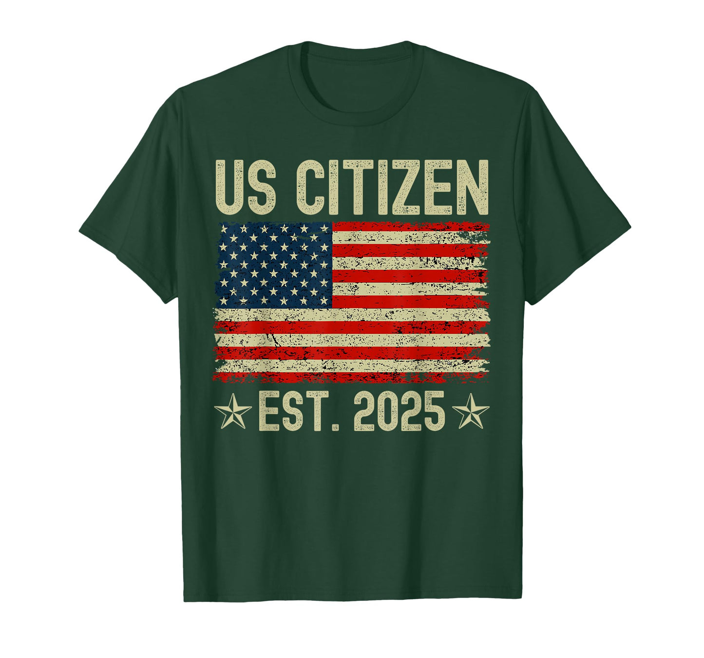 US Citizen Est 2025 New American Immigrant Citizenship Gifts T-Shirt