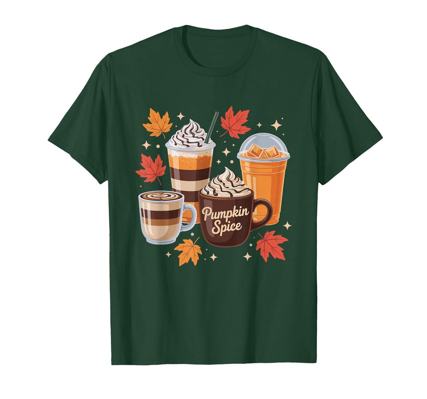 Halloween Pumpkin Latte Spice Coffee Love Fall Season T-Shirt