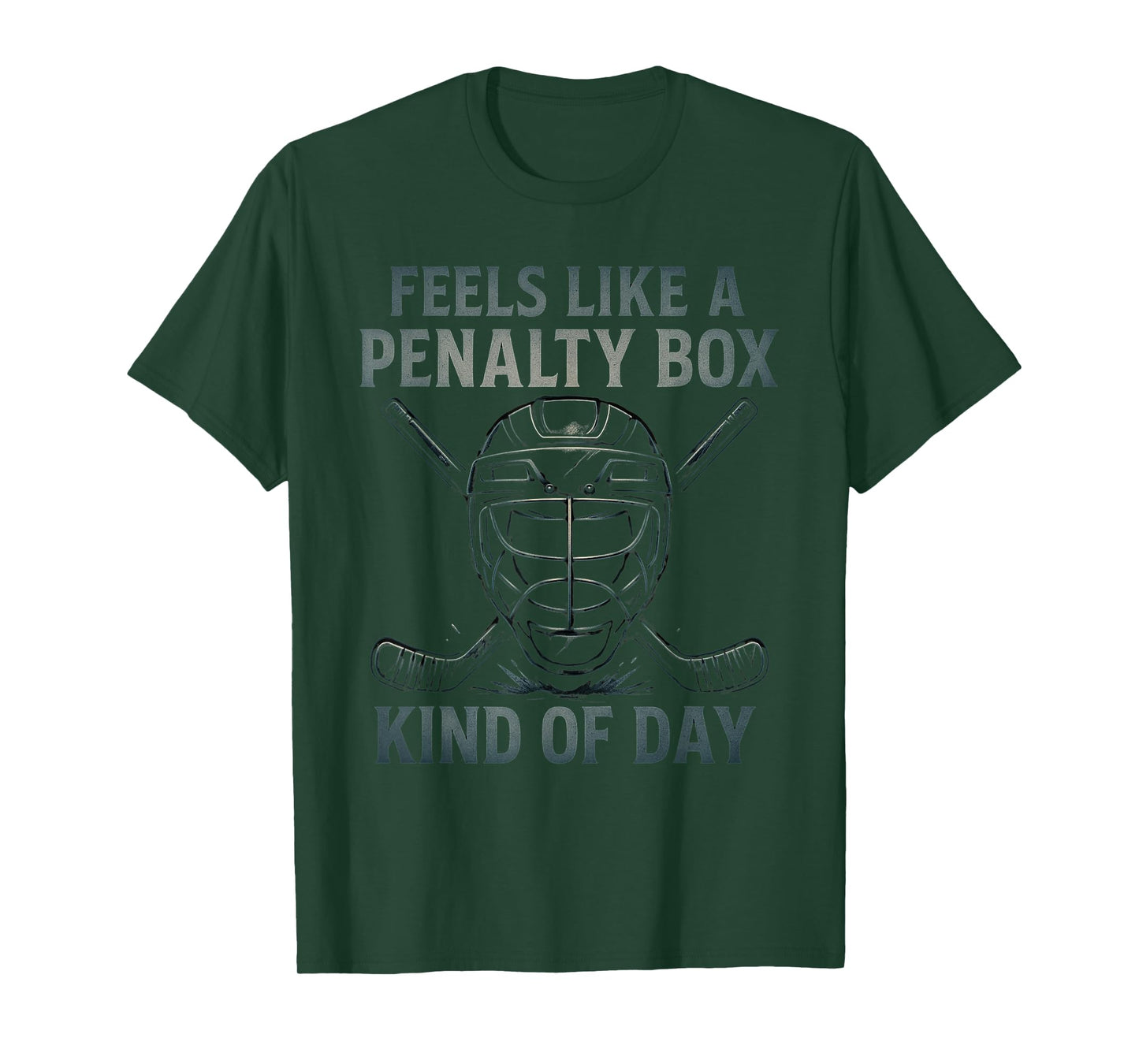 Feels Like a Penalty Box Kind of Day Hockey Humor Art T-Shirt