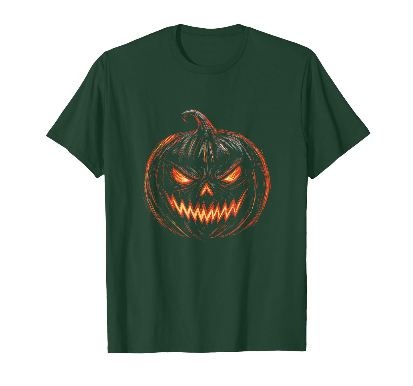 Scary Jack O’Lantern - Spooky Pumpkin Halloween Ghost T-Shirt