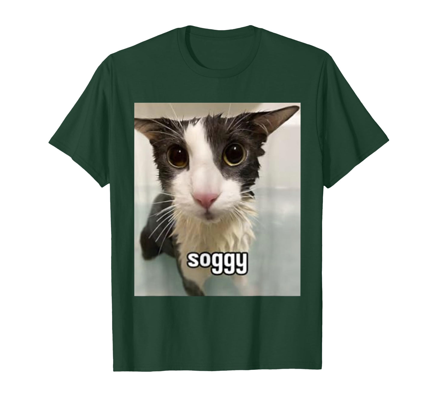 Silly Soggy Cat Funny T-Shirt