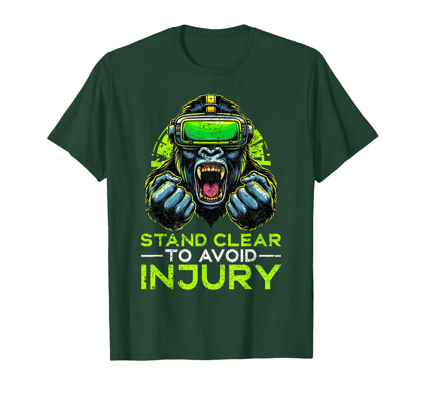 Gorilla VR Gamer Virtual Reality Headset Monkeys T-Shirt