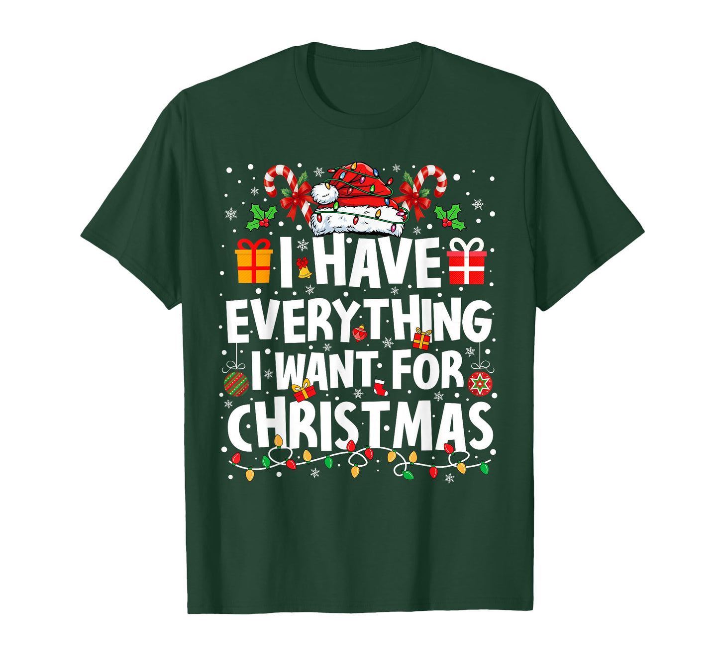 I Have Everything I Want for Christmas Its Me I'm Everything T-Shirt