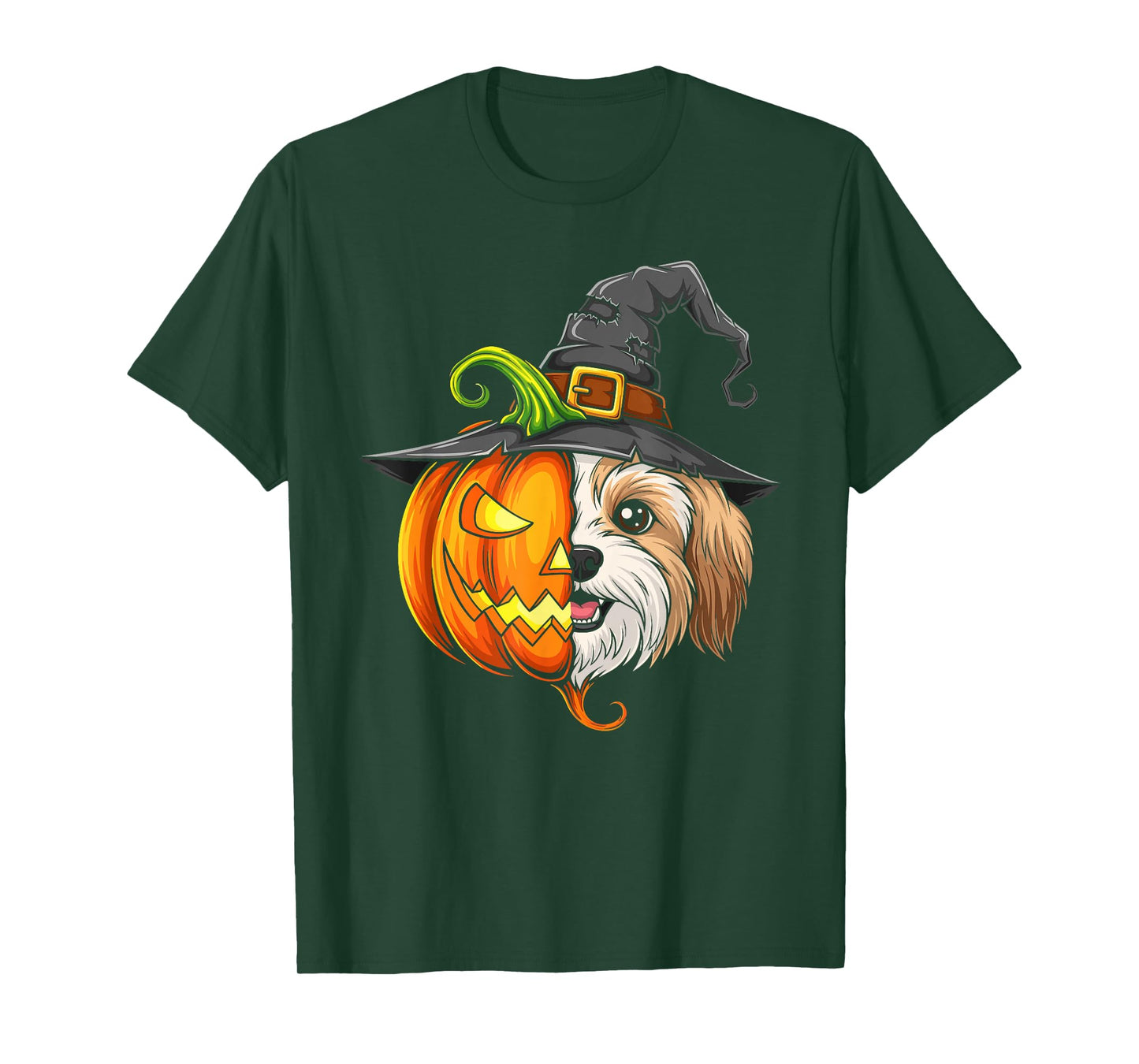 Havanese Pumpkin Jack O Lantern Halloween Kids Mens Womens T-Shirt