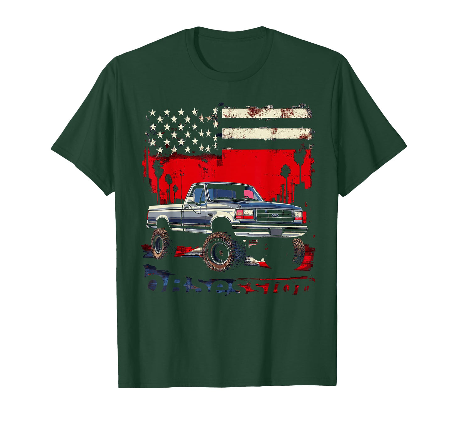 OBS Single Cab Old Body Style Retro Powerstroke Diesel Truck T-Shirt