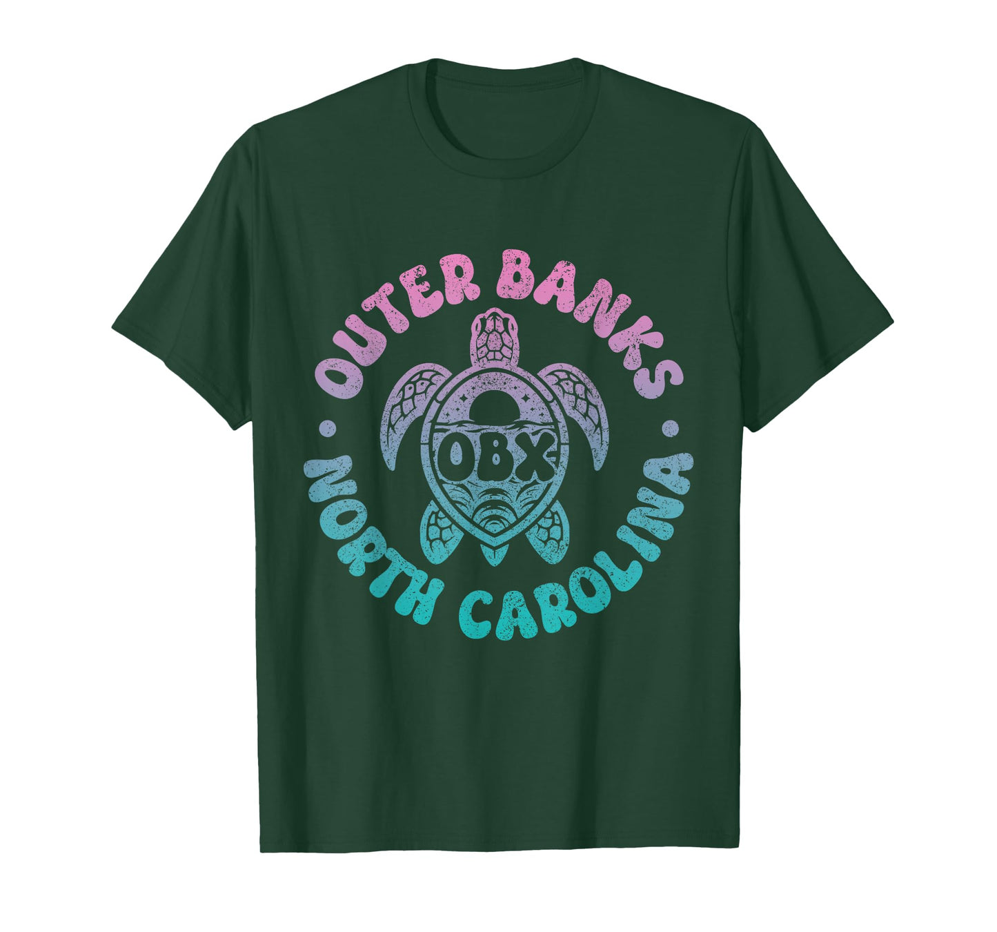 Outer Banks North Carolina Sea Turtle Beach Surf Souvenir T-Shirt