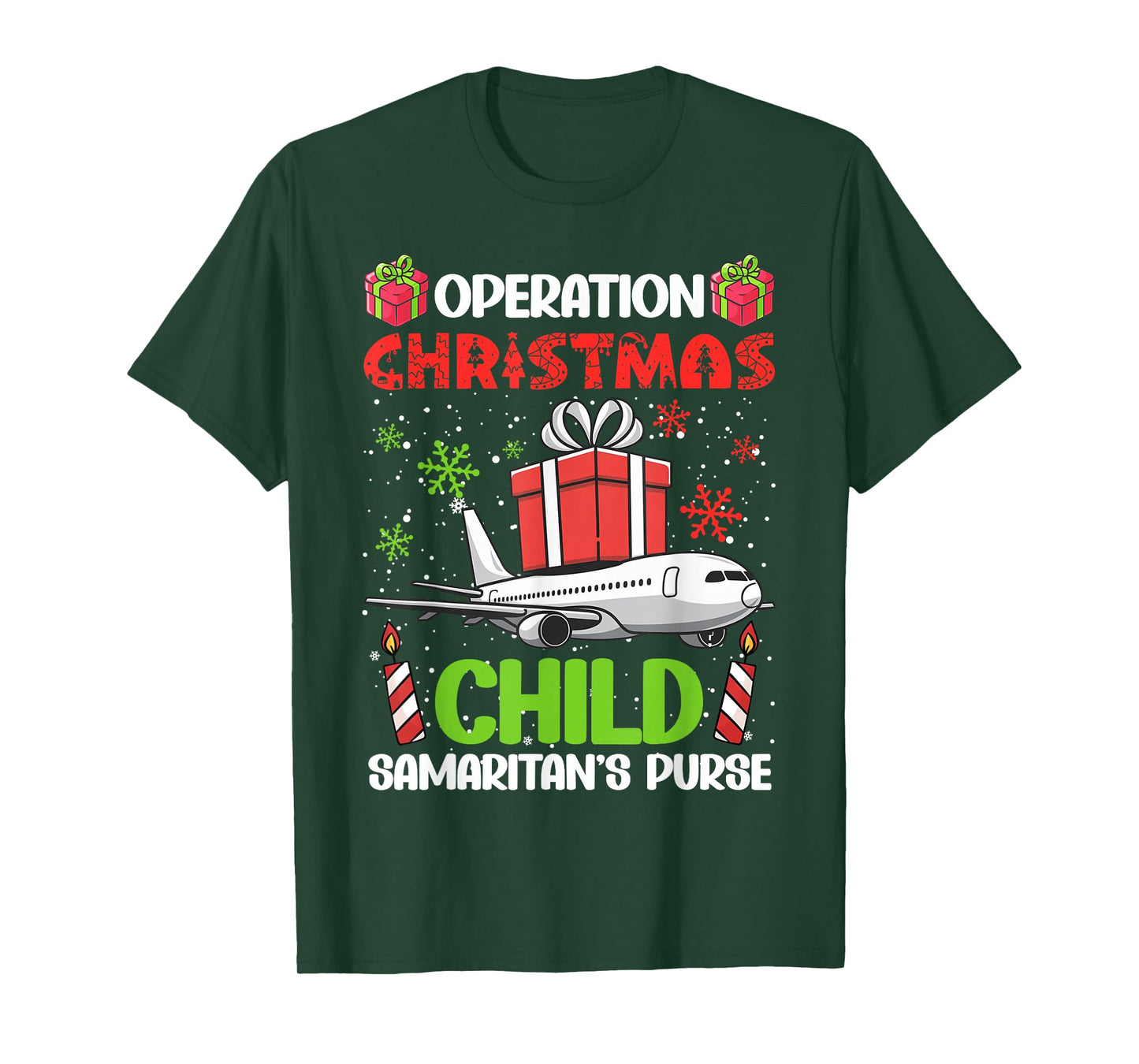 Operation Christmas Child Smaritan's Purse Funny Family Xmas T-Shirt
