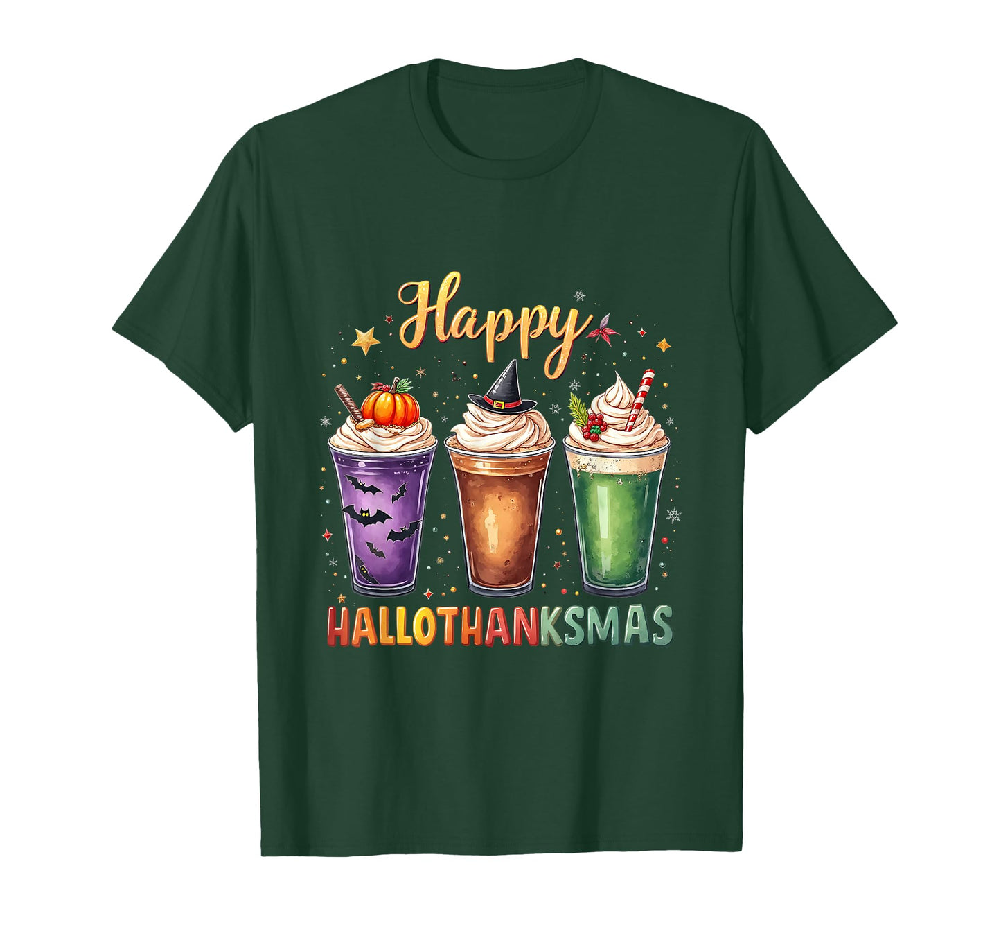 Happy Hallothanksmas Halloween Thanksmas Vintage T-Shirt