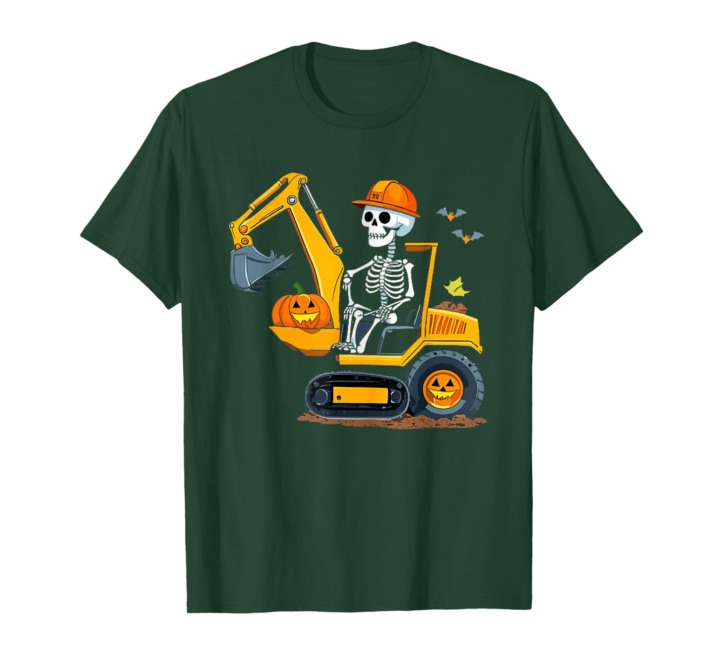 Spooky Construction Trucks Halloween Toddler Boys T-Shirt