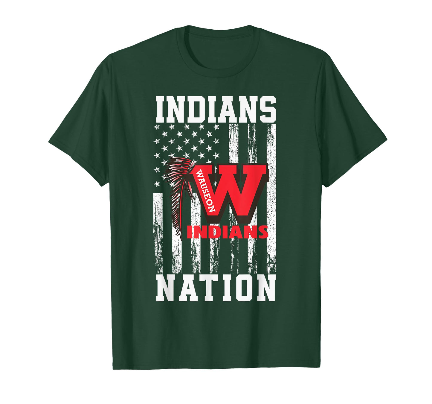 Wauseon Indians Logo Nation HS T-Shirt