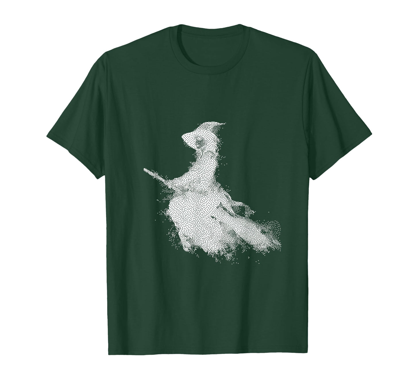 Enchanted Witch Flying Broom Halloween T-Shirt