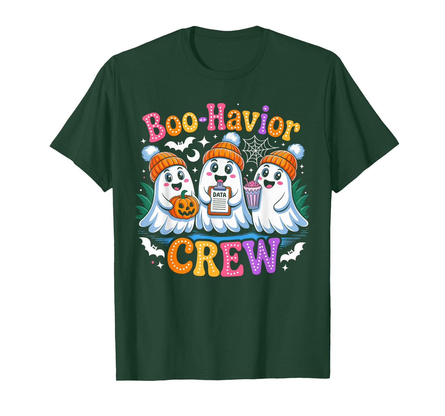 Groovy Boo-Havior Crew Behavior Analyst Halloween ABA RBT T-Shirt