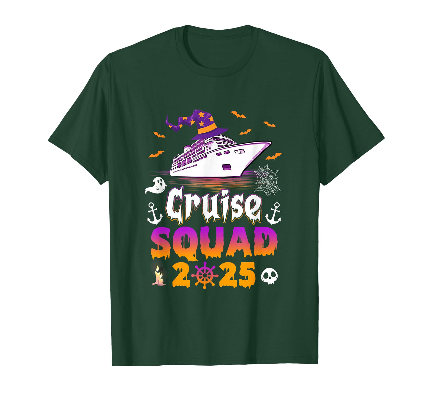 Halloween Cruise Squad 2025 Matching Family Cruising Crew T-Shirt