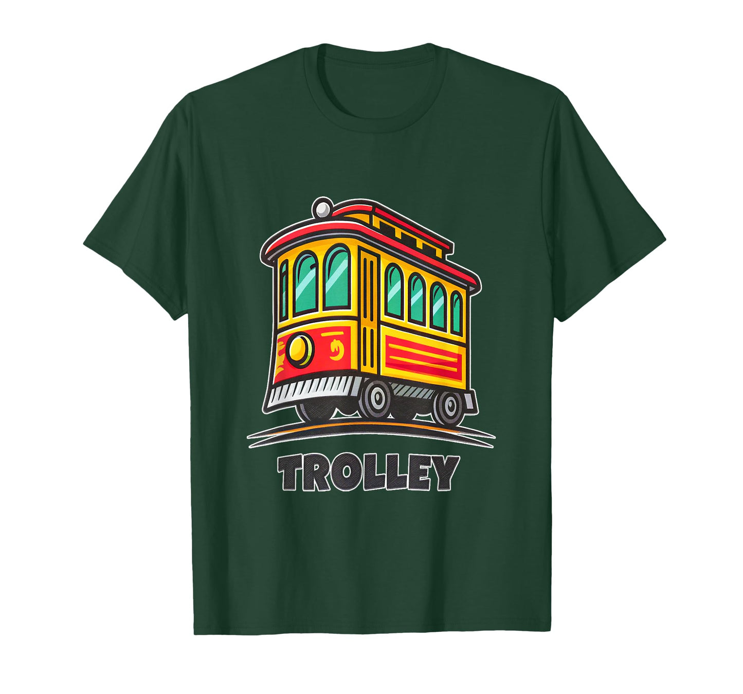 Retro City Trolley Car Adventure Theme T-Shirt