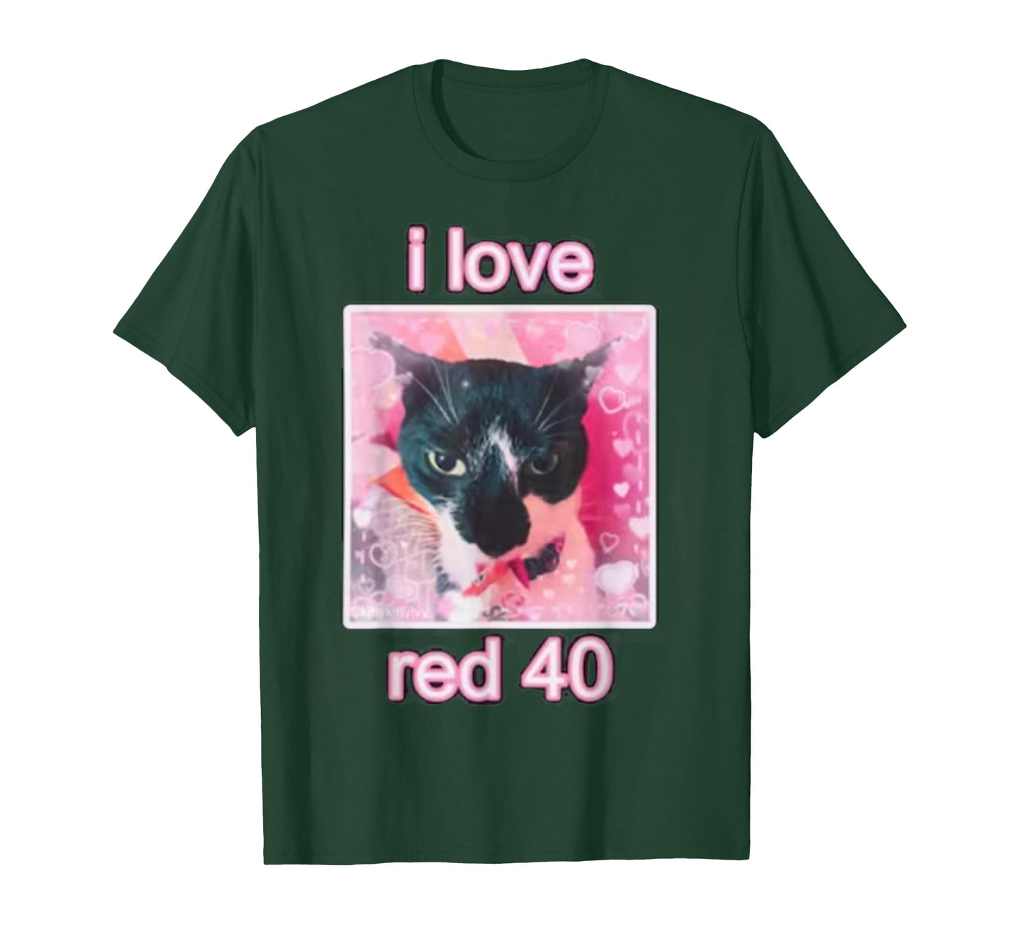 I Love Red 40 Cat Men Women Kids T-Shirt