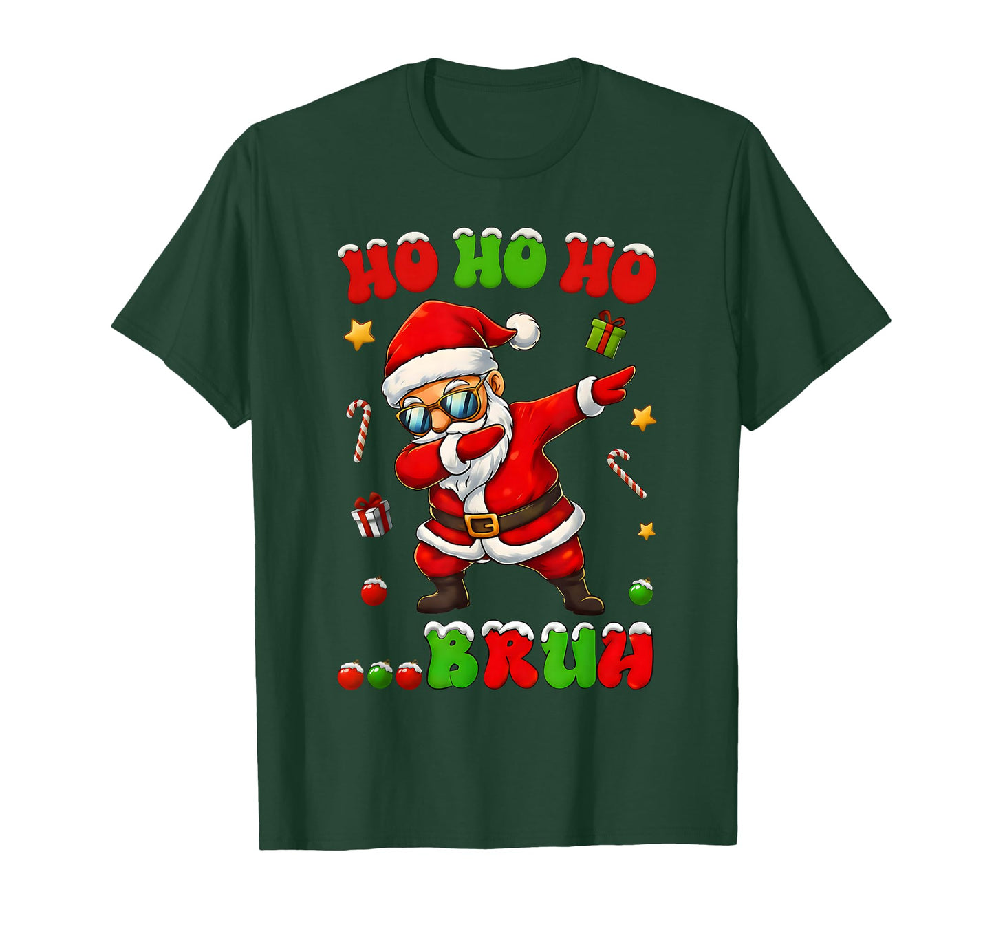 Ho Ho Ho Bruh Dab Santa Christmas Funny Kids Toddler Boys T-Shirt