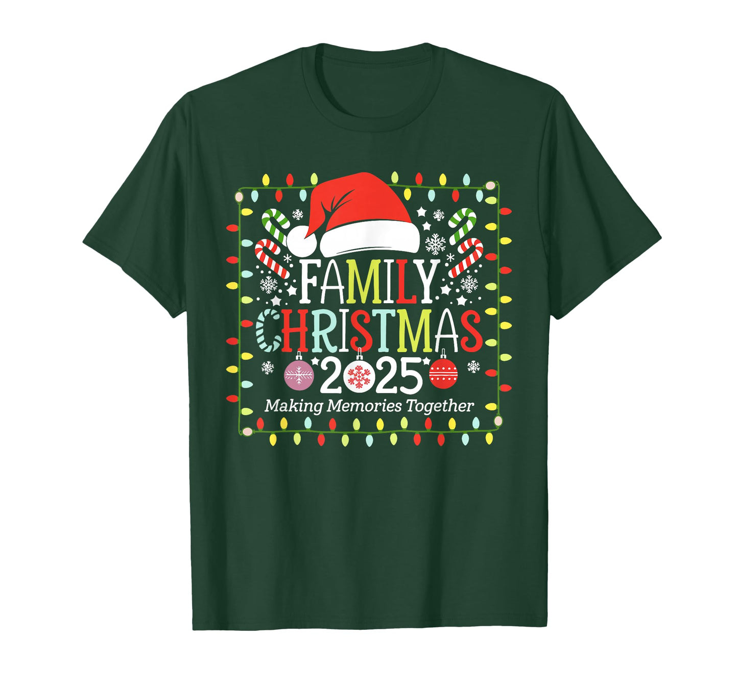 Family Christmas 2025 Matching Outfit Santa Elf Xmas Squad T-Shirt