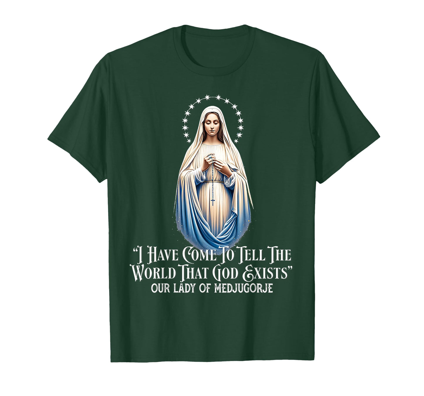 Our Lady of Medjugorje Pilgrimage Marian Catholic T-Shirt