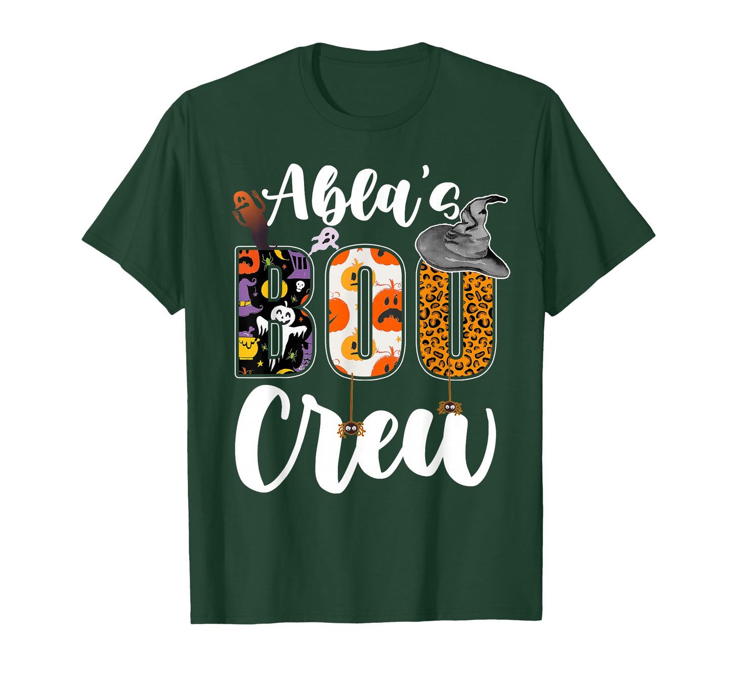 Abla's Boo Crew Halloween Aunt Nephew Niece Matching T-Shirt