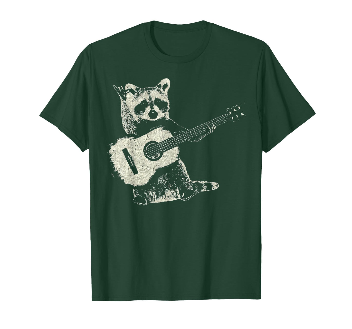 Eagerlys Raccoon Playing Guitar Vintage Raccoon Play Guitar T-Shirt