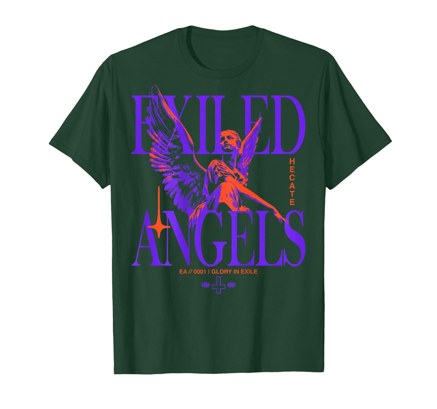 Angel Vintage Streetwear Urban Hip Hop Y2K Back Print T-Shirt