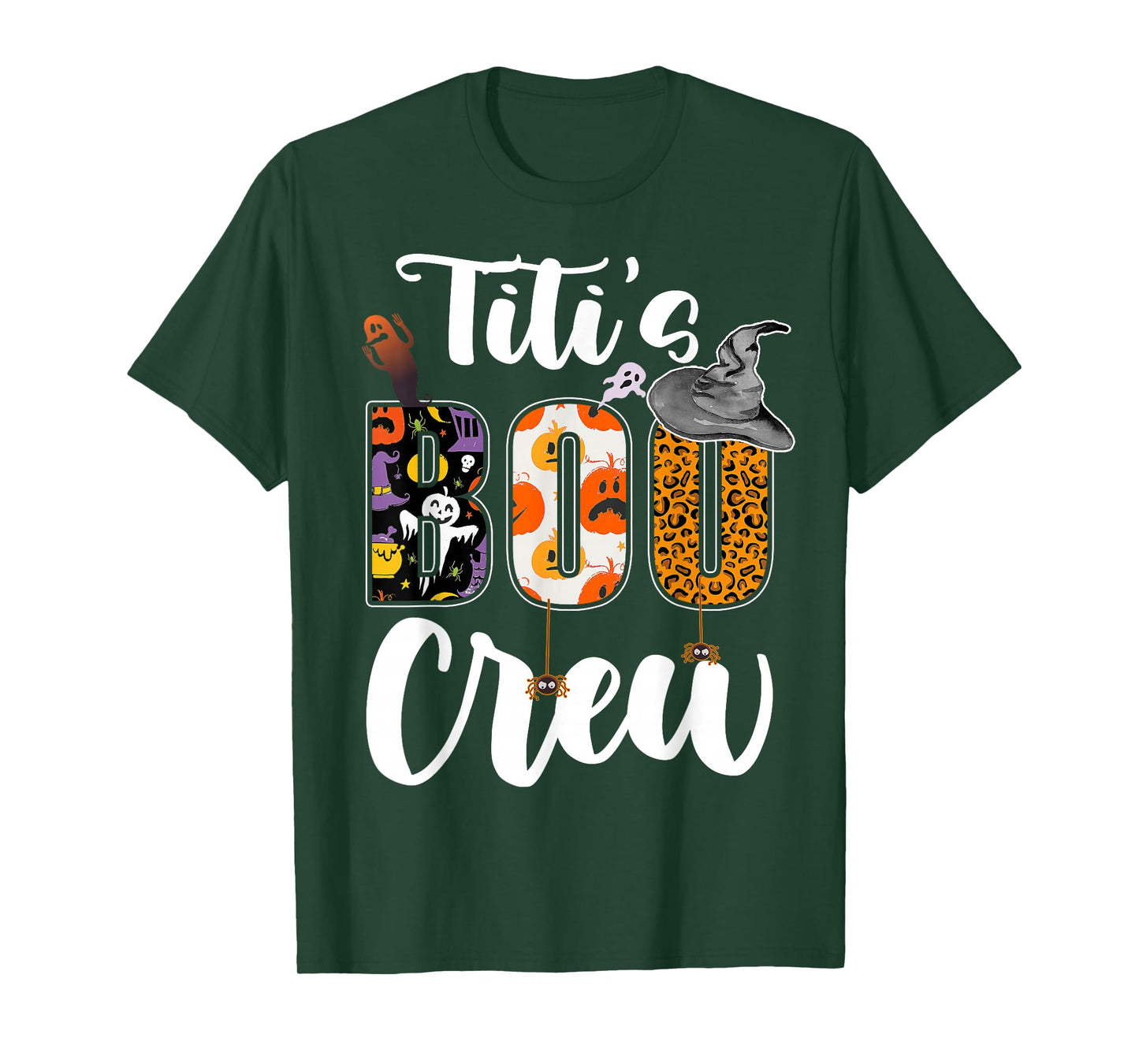 Titi's Boo Crew Halloween Aunt Nephew Niece Matching T-Shirt