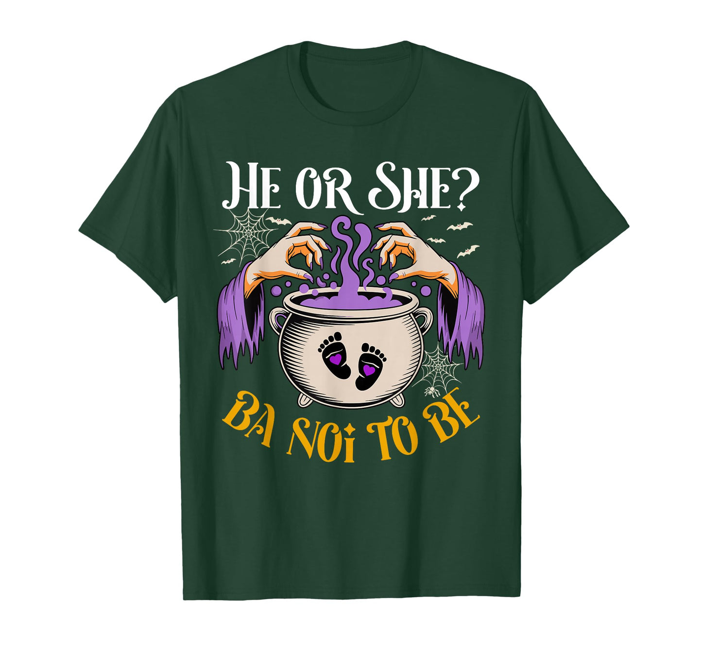 He Or She Ba NOI to Be Baby Reveal Halloween Costume T-Shirt