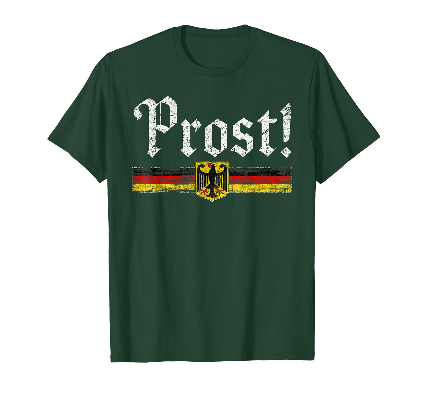 Oktoberfest Drinking Men Women Vintage German Flag Prost T-Shirt