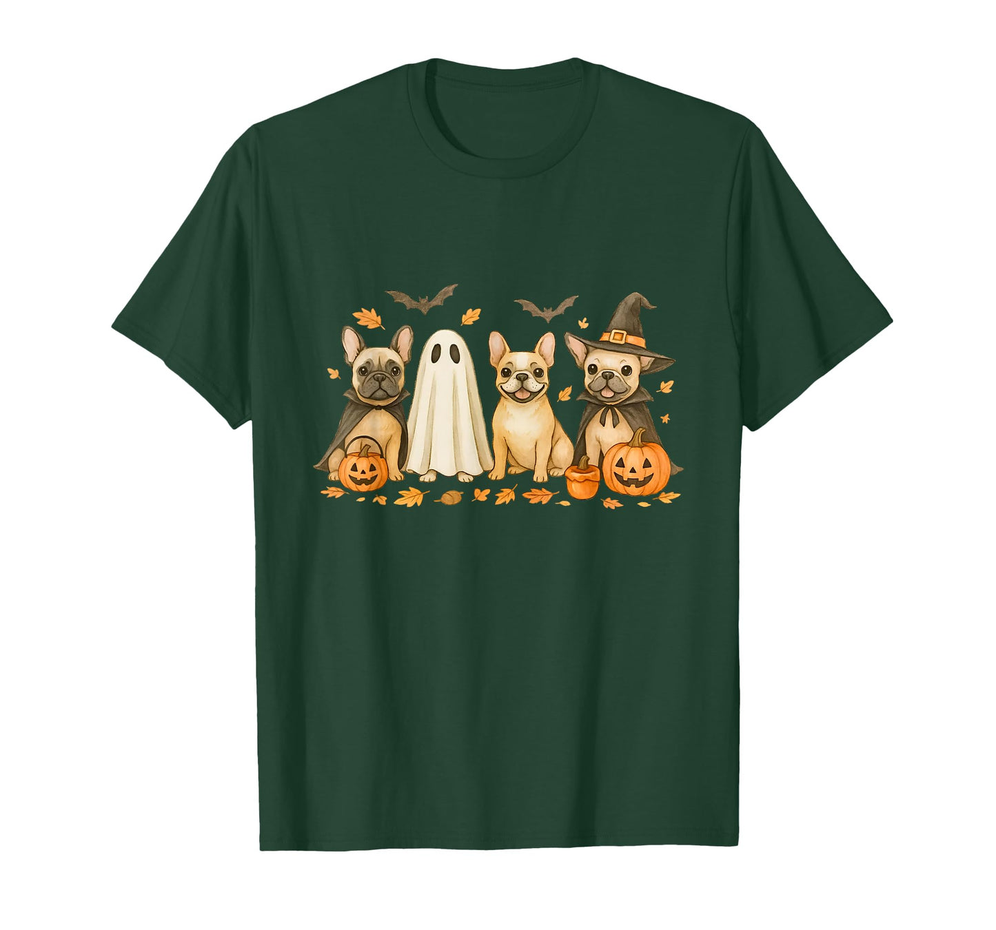 French Bulldog Halloween Fall Bulldog Witch Bulldog Dog Mom T-Shirt