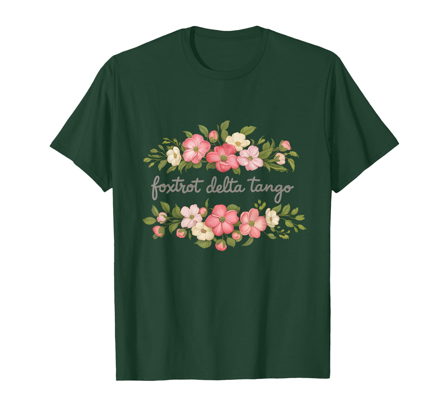 Foxtrot Tango Delta Women Floral Groovy Vintage Retro women T-Shirt