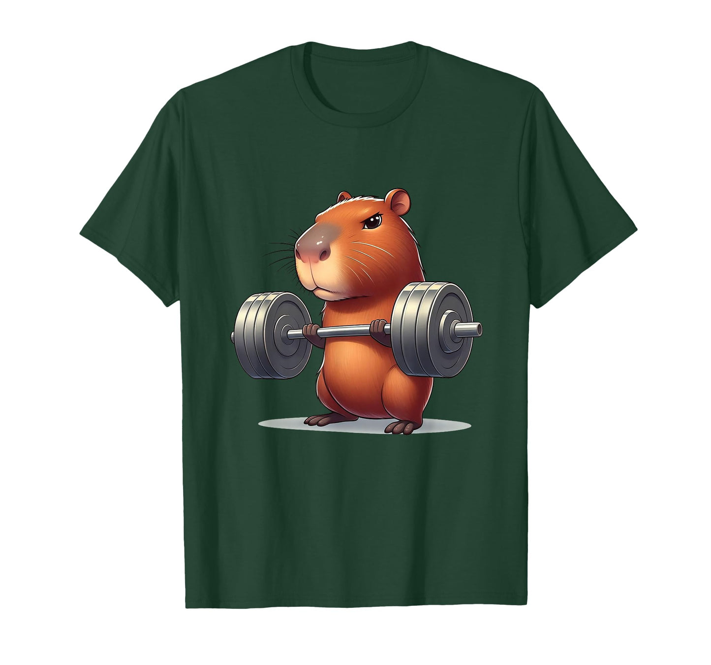 Capybara Muscle Building Fitness Capybara Weight Lifting T-Shirt