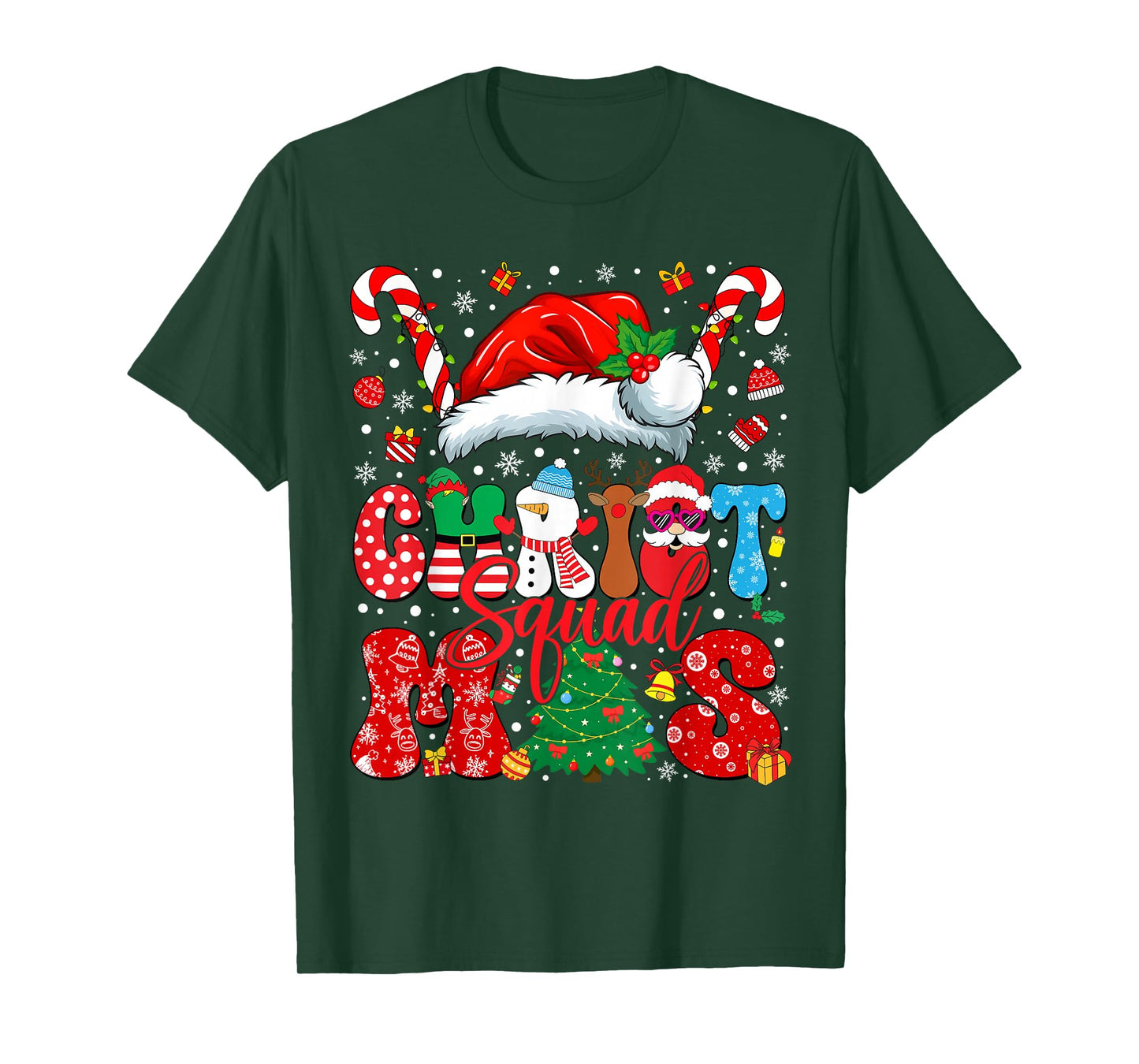 Christmas Squad Xmas PJ Christmas Pajamas Family Kids Friend T-Shirt