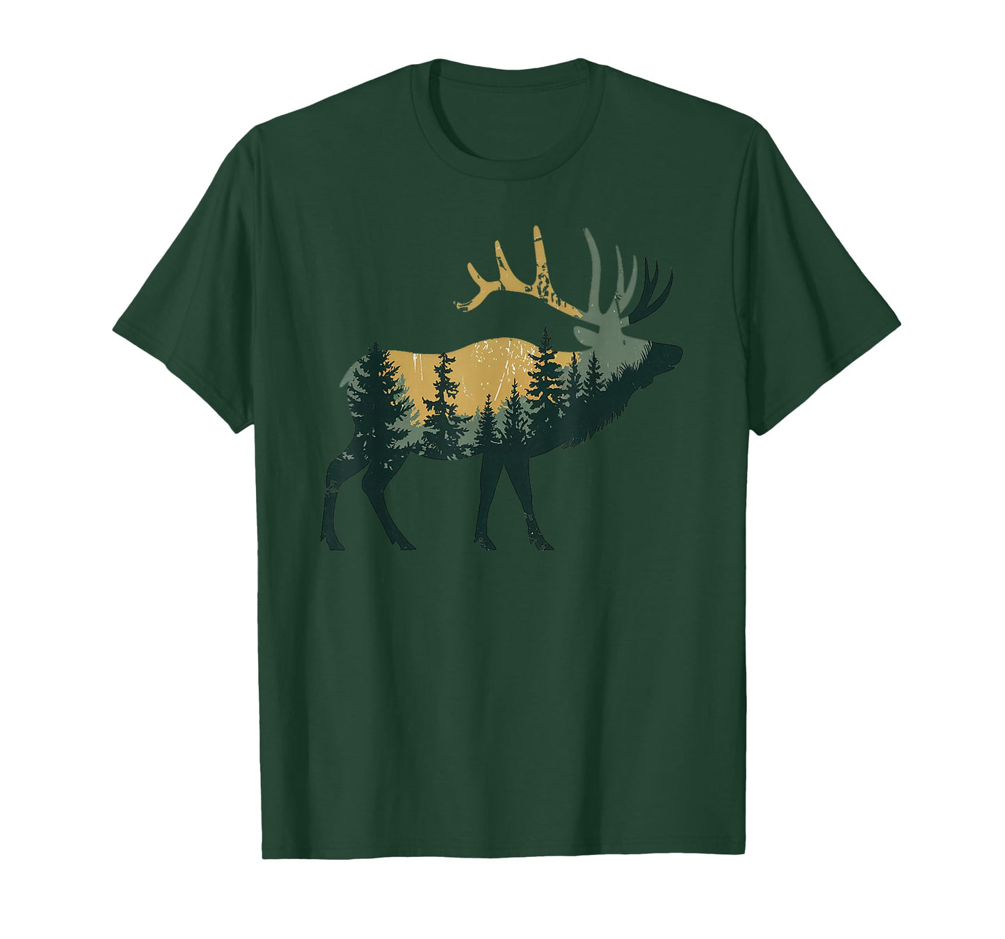 Elk Hunting Hiking Outdoor Camping Forest Men Women Elk T-Shirt