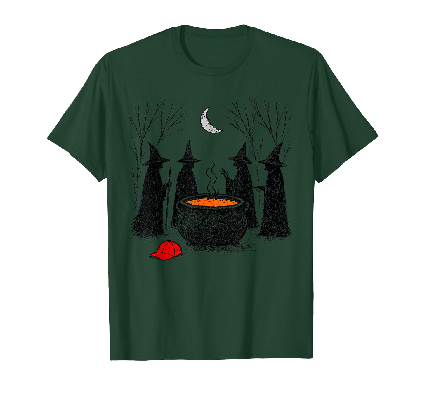 Spooky Witch Halloween Feminist Women Rights T-Shirt