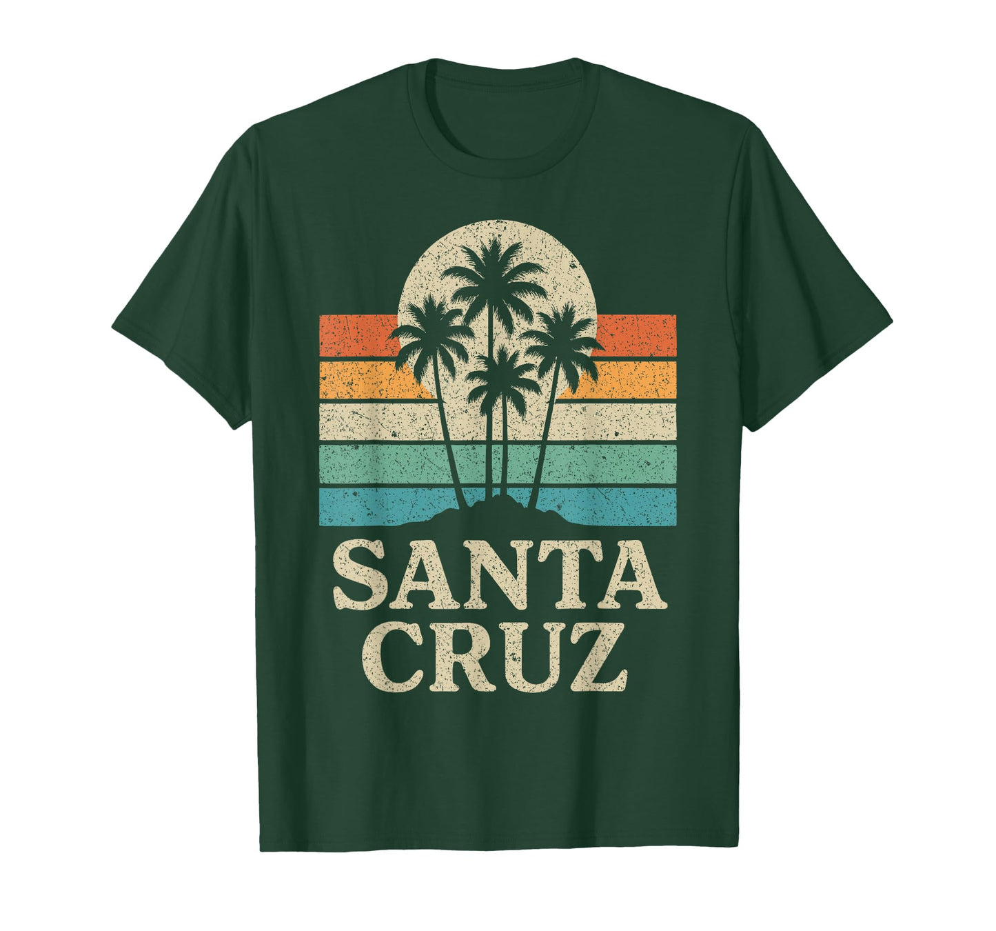Santa Cruz CA California Retro 70s 80s 90s Surfer T-Shirt