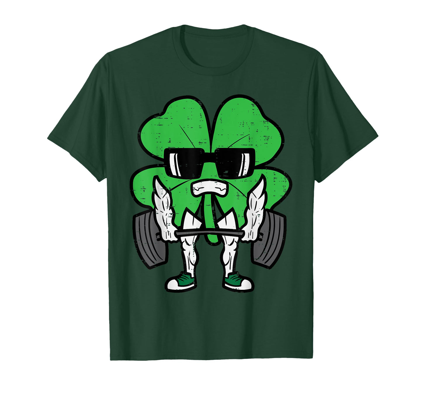 St Patricks Day Weightlift Saint Paddys Gym Men Women Kids T-Shirt