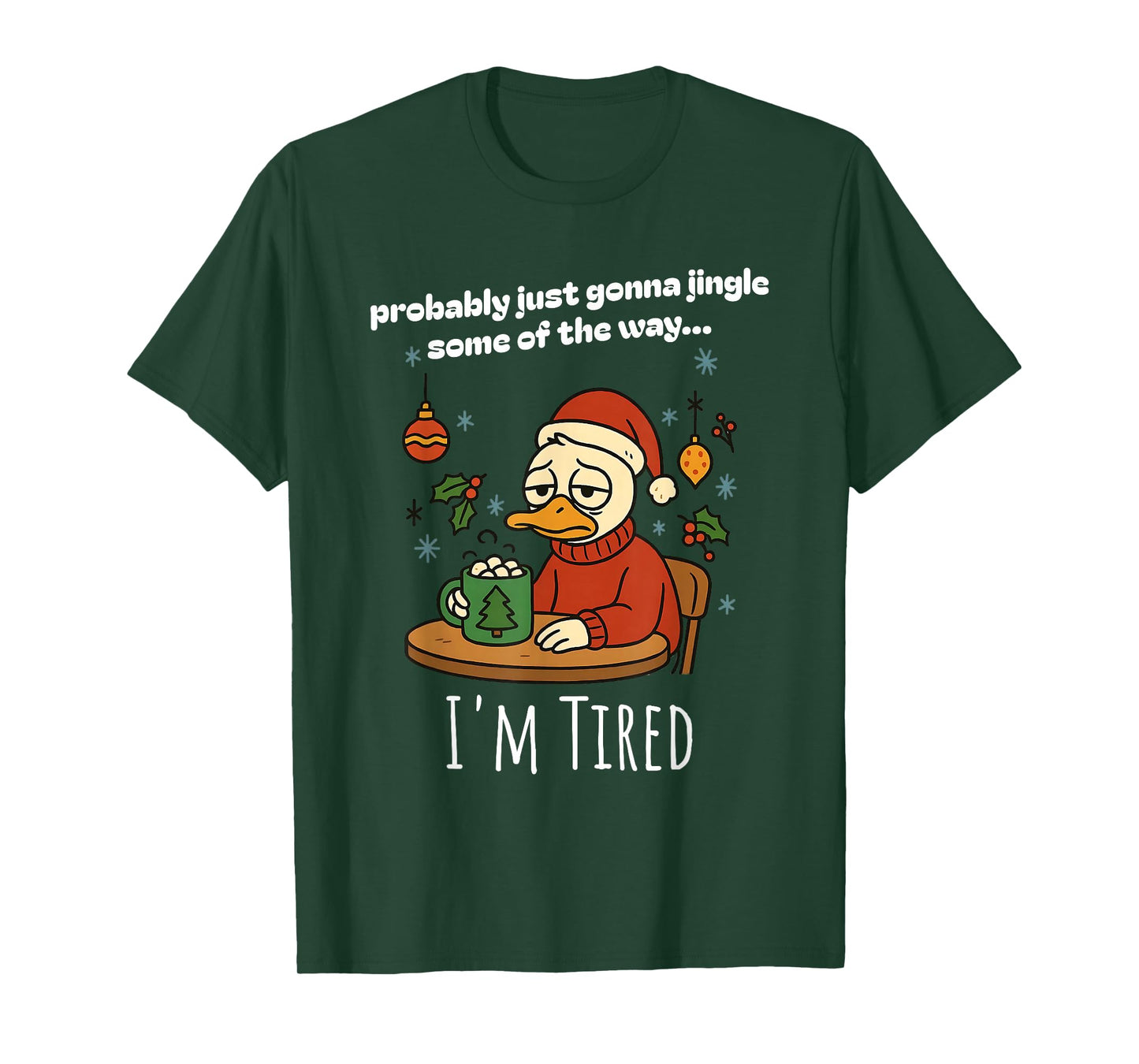 Funny Christmas Goose Holiday Just Gonna Jingle Some Meme T-Shirt