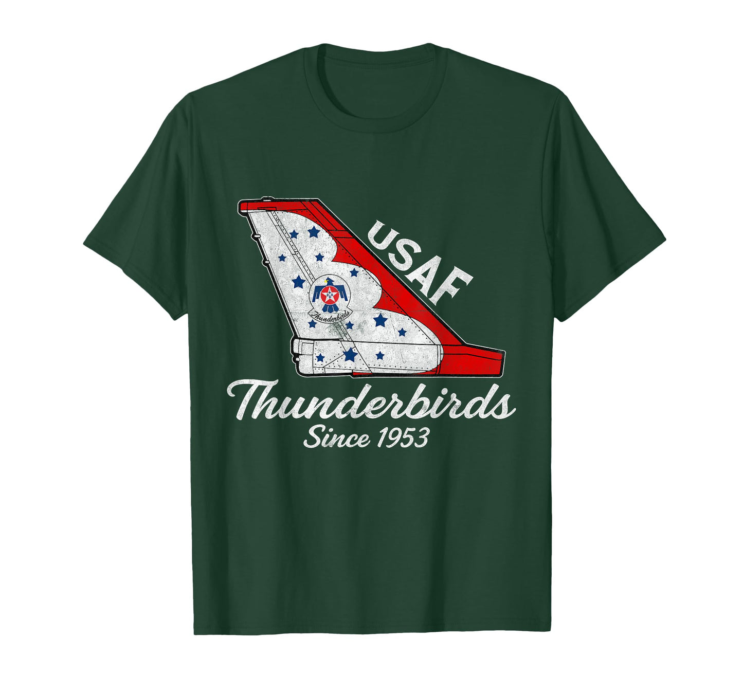 USAF Thunderbirds F16 57th Wing Vintage Airshow Gift Tee T-Shirt