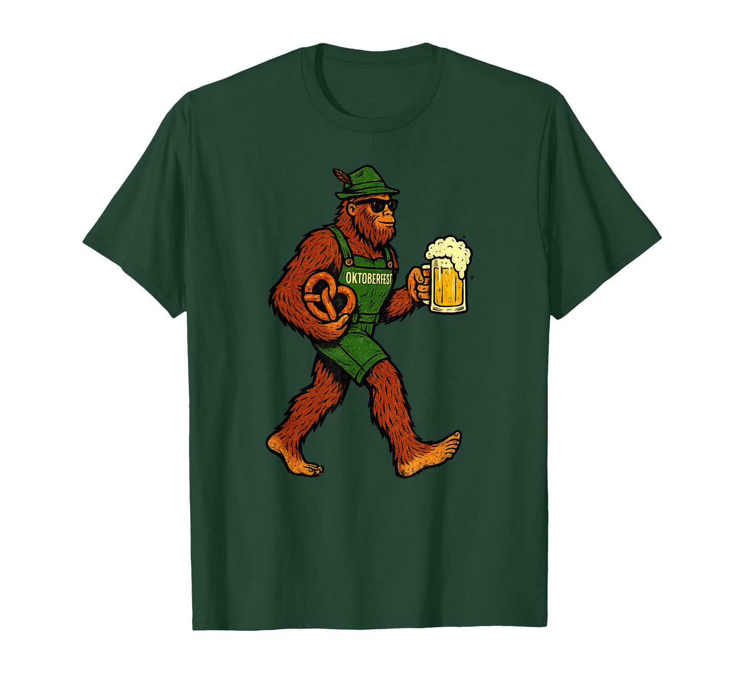 Sasquatch Pretzel Beer Festival Prost Funny Oktoberfest T-Shirt