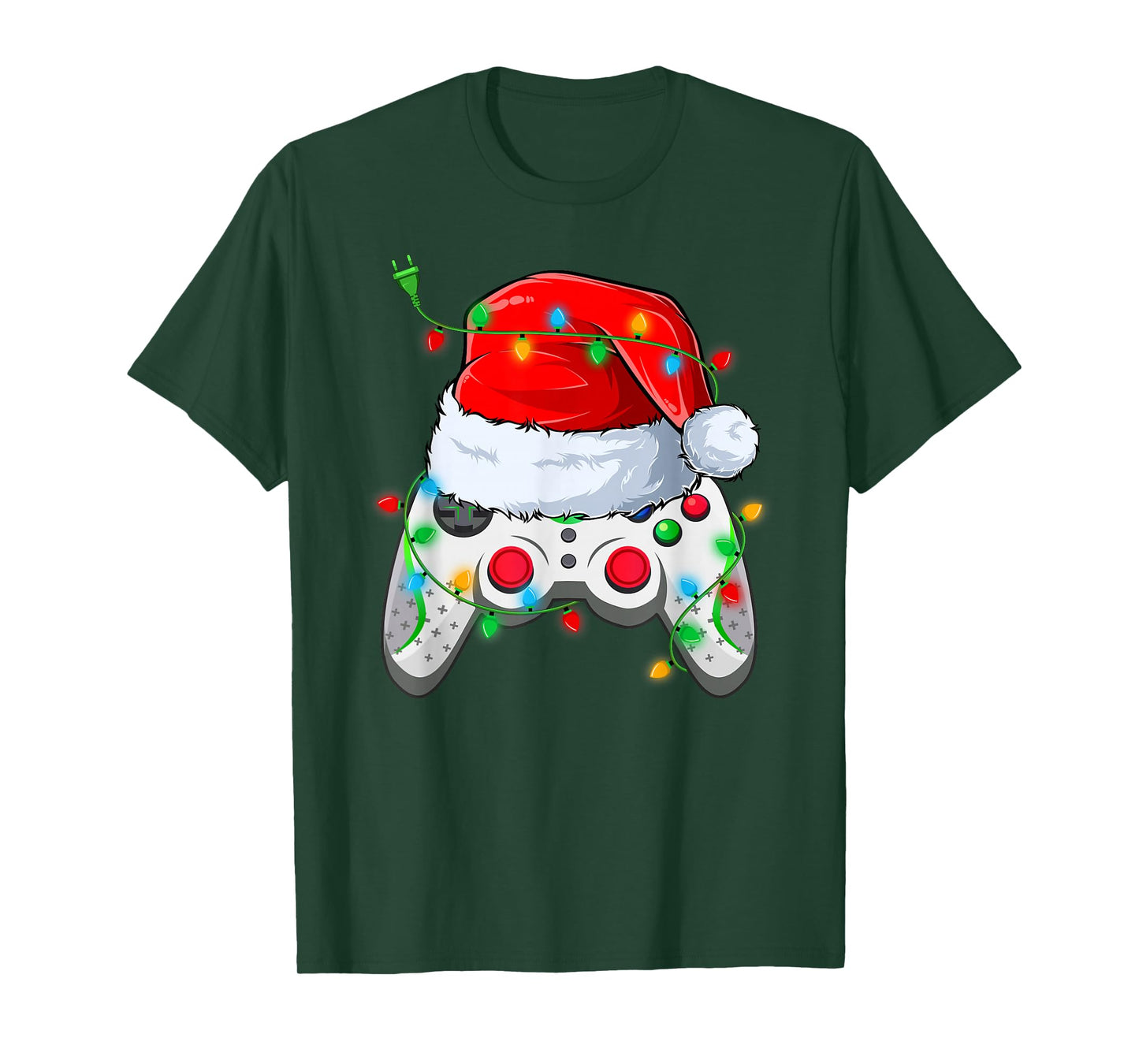 Video Game Controller Christmas Pajamas Santa Gamer Boys T-Shirt