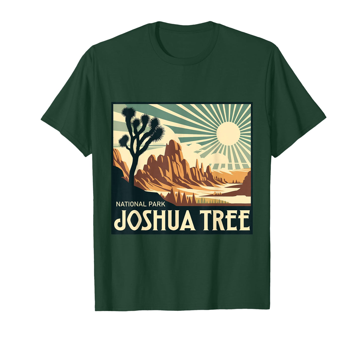 Joshua Tree National Park Vintage Hiking Camping Outdoor T-Shirt