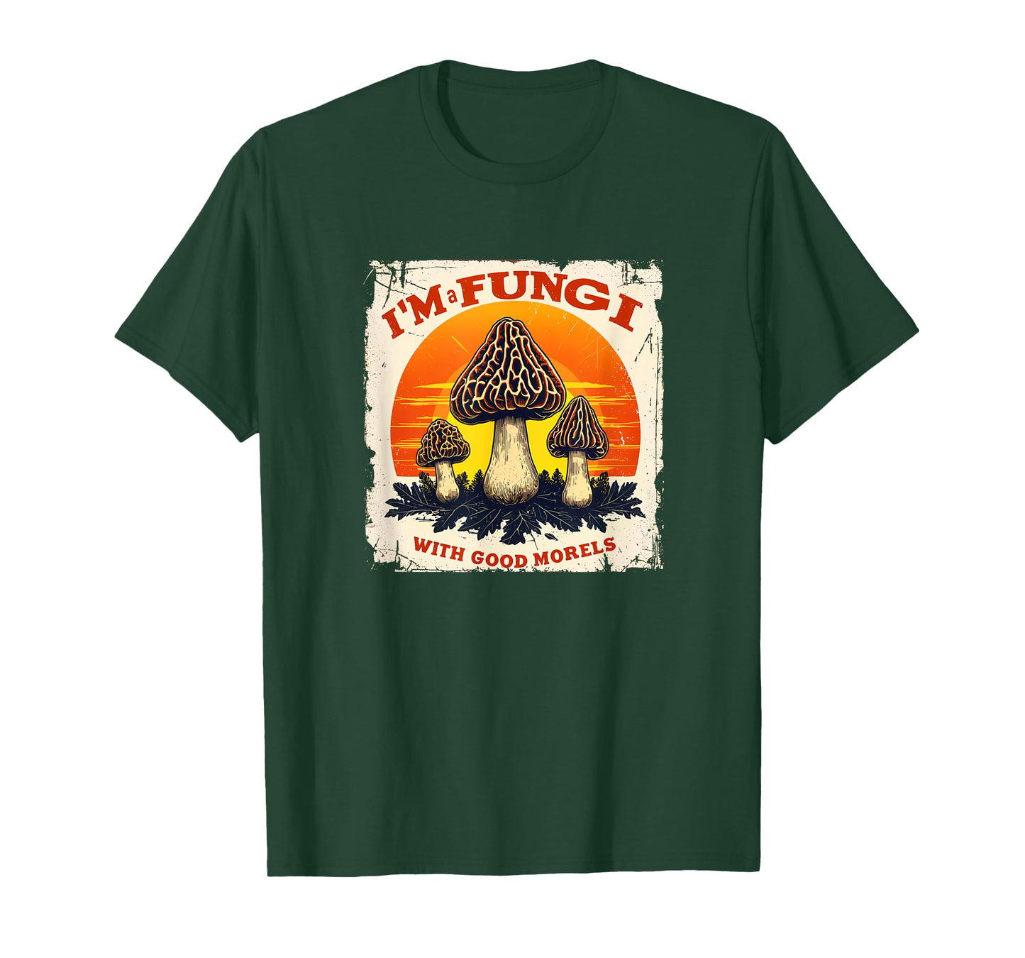 Nostalgic Fungi-Hunter Retro I'm A Fungi Foraging 09WQXA T-Shirt