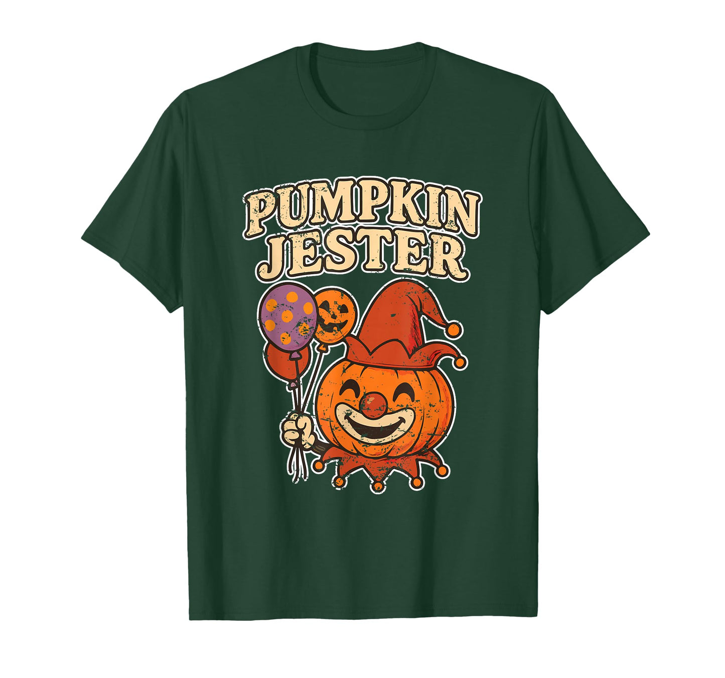 Pumpkin Jester Clown Balloons T-Shirt
