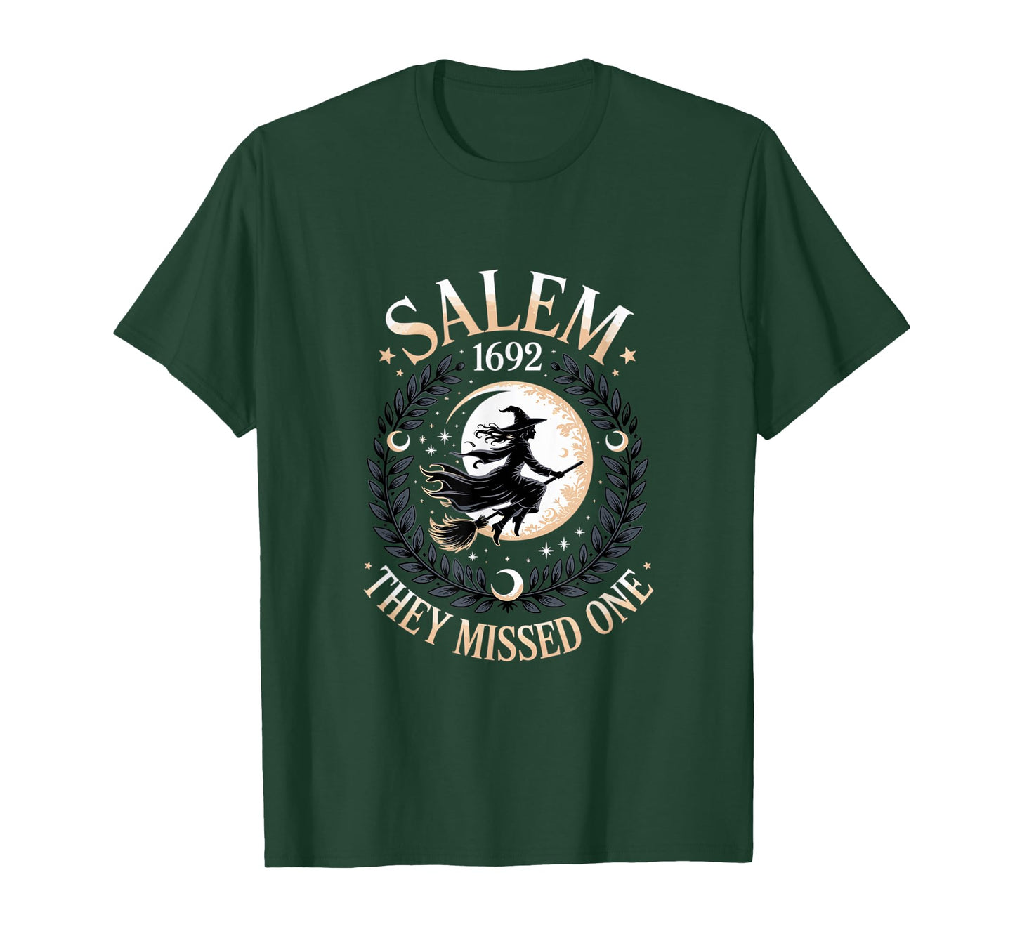 Salem 1692 Halloween They Missed One Witch Witchcraft Magic T-Shirt