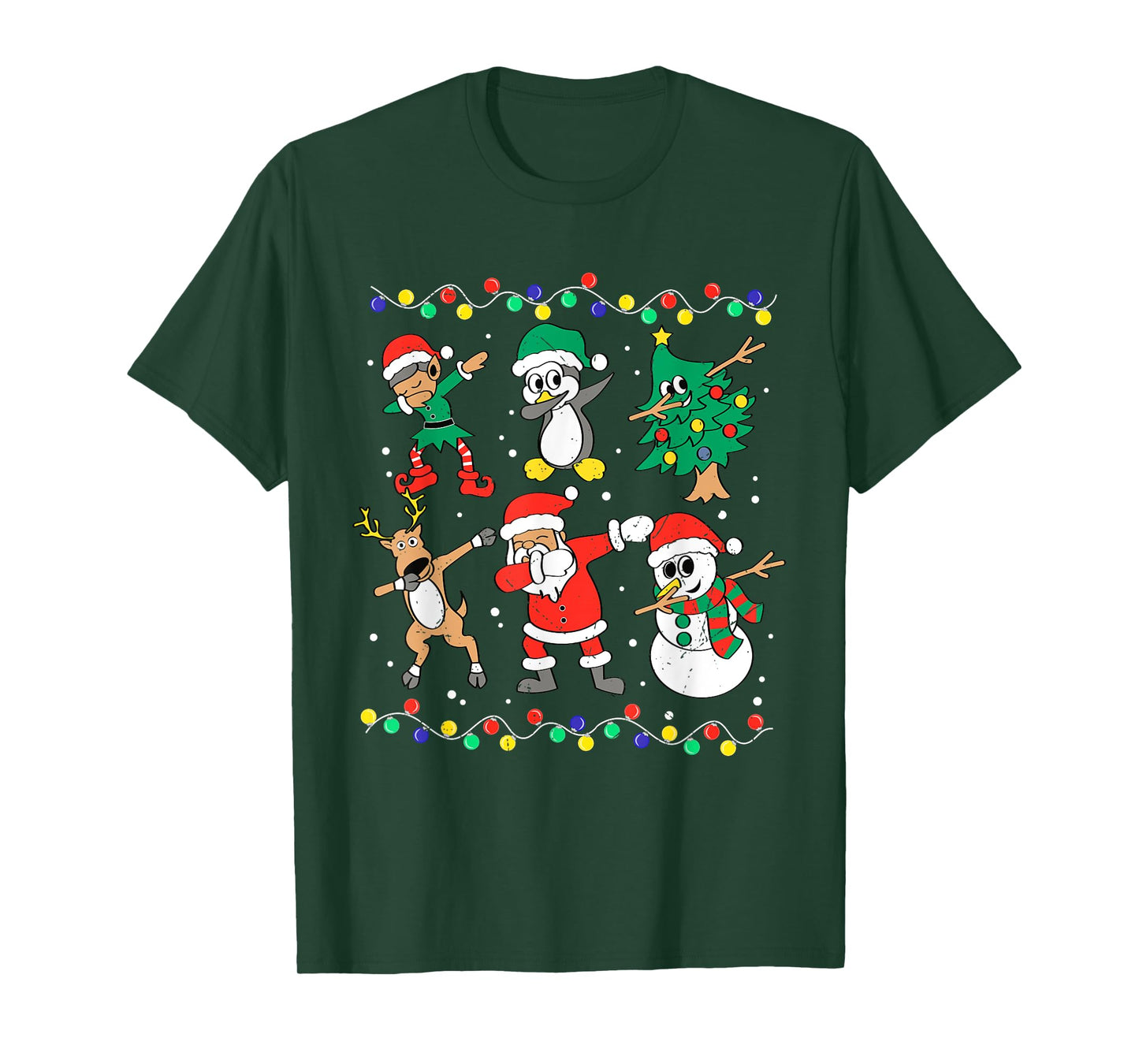 Dabbing Santa Elf Friends Christmas Dab Boys Boys Girls Kids T-Shirt