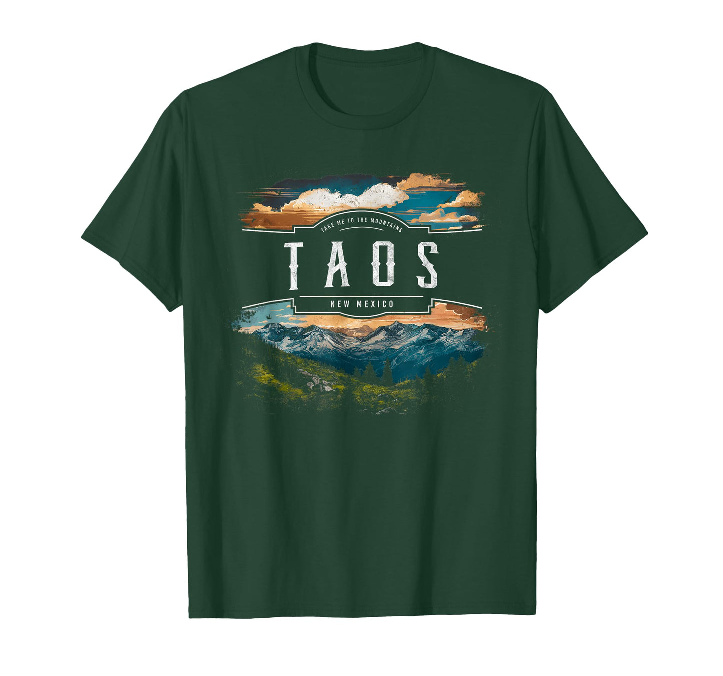 Taos Mountains New Mexico Hiking Outdoors Vintage T-Shirt