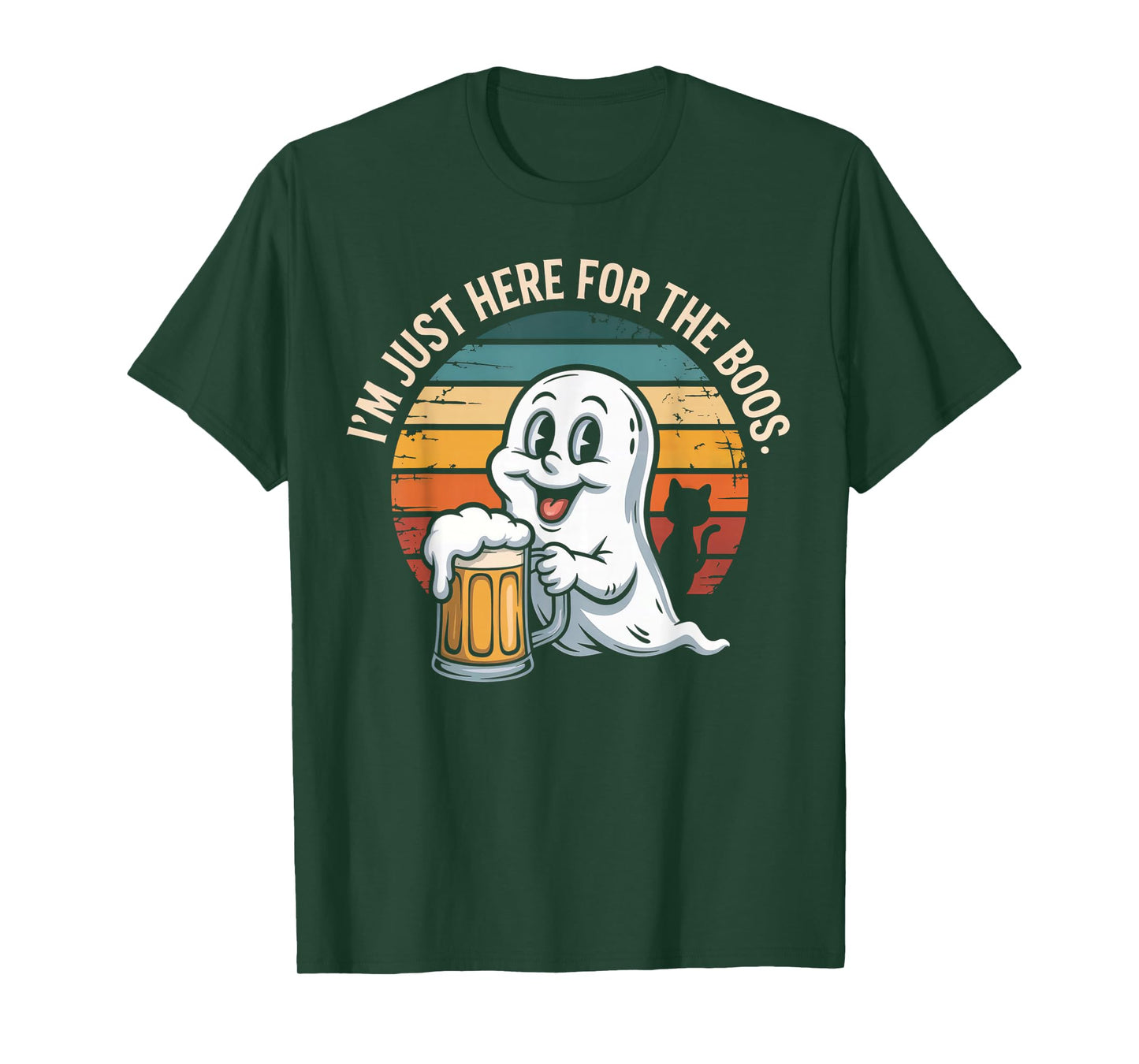 I'm just here for The boos Halloween Men Women Ghost Funny T-Shirt