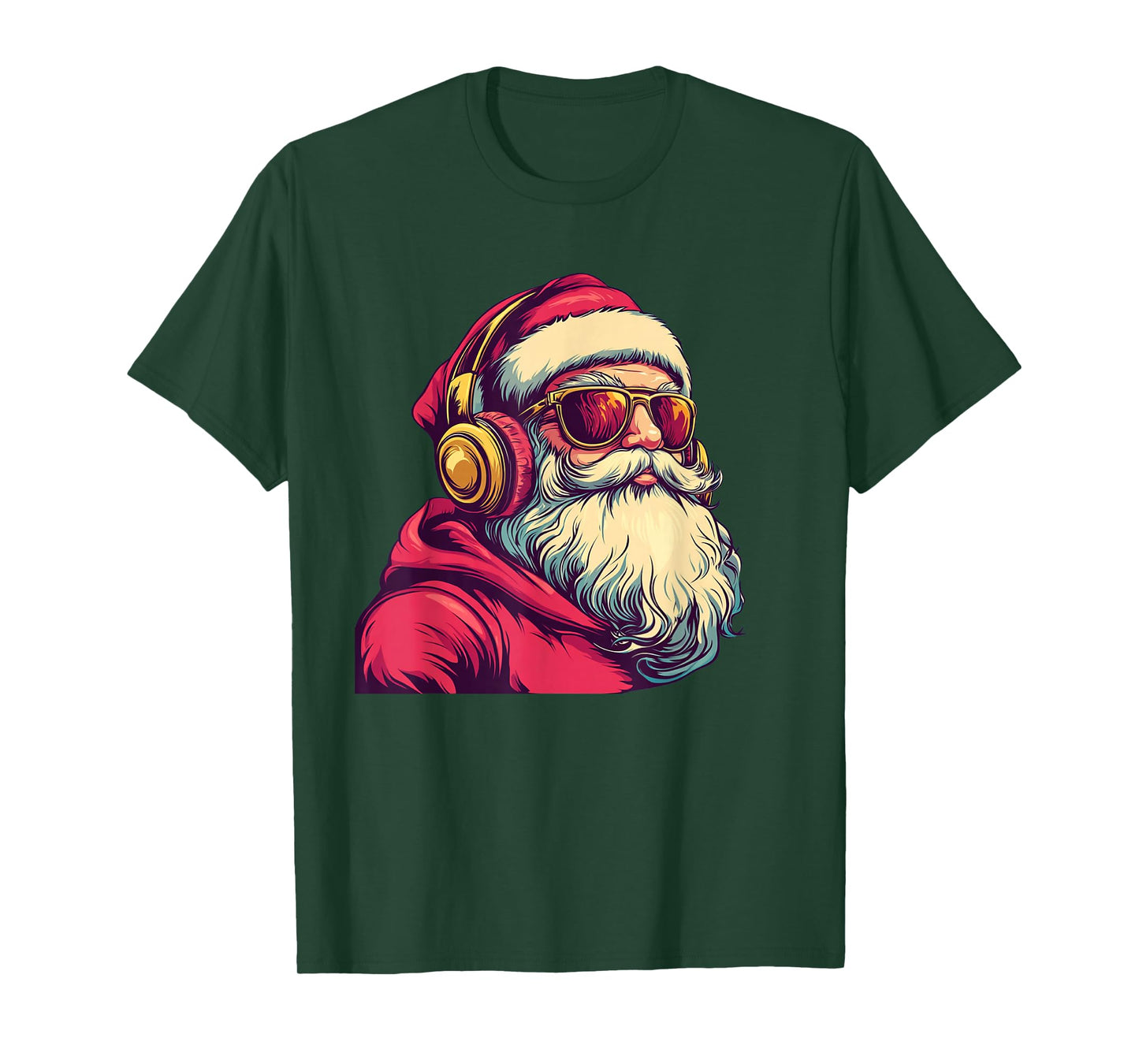 Cool Santa Claus Grooving Through The Season T-Shirt