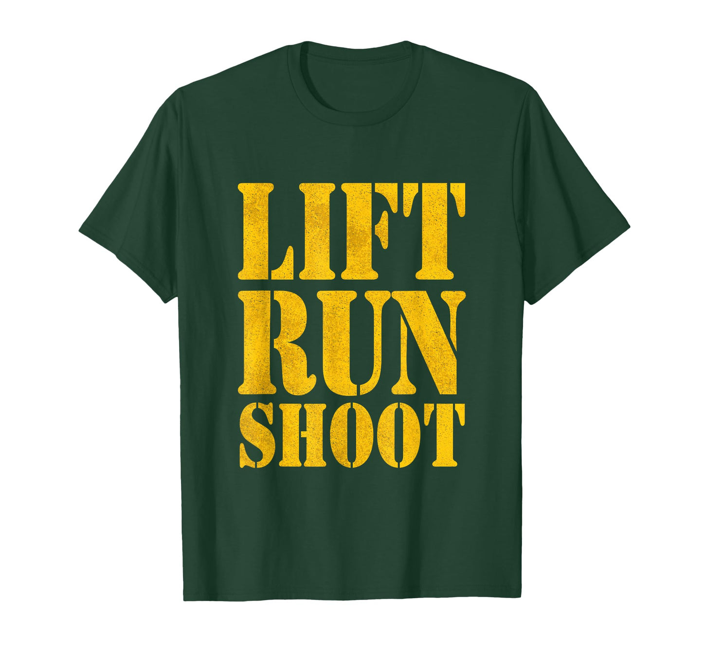 Lift Run Shoot Military Police Gym Day T-Shirt