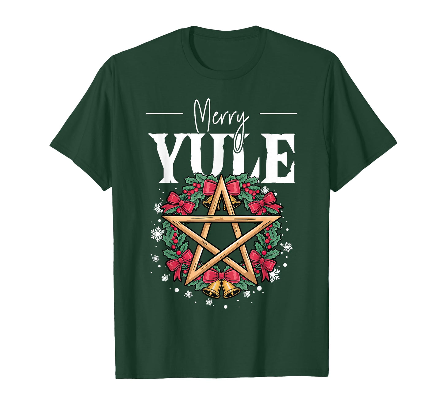 Merry Yule Yuletide Season Christmas Wicca Winter Solstice T-Shirt